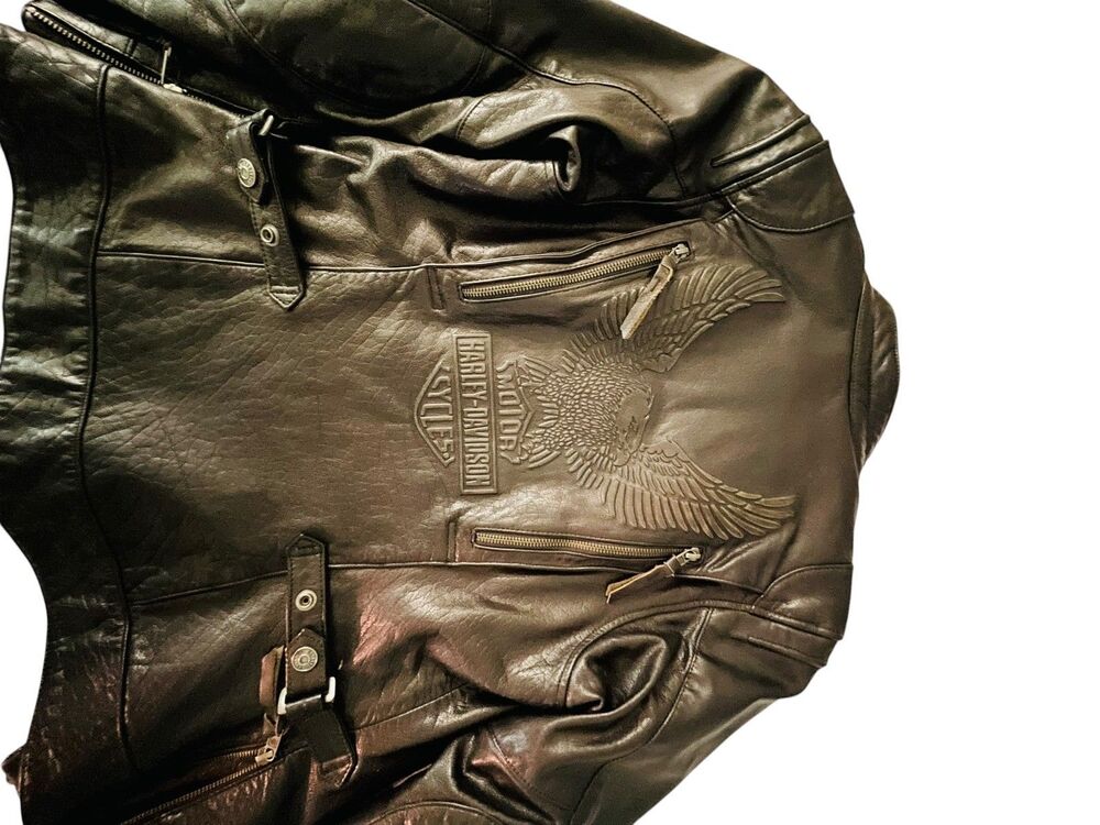 Harley-Davidson Women’s Leather Biker Jacket - Picture 3 of 12